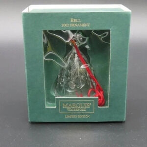 2002 Waterford Marquis Limited Edition Crystal Bell Ornament Vintage